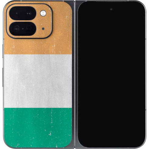 Ivory Coast Flag Distressed Google Pixel 9 Pro Fold Skin